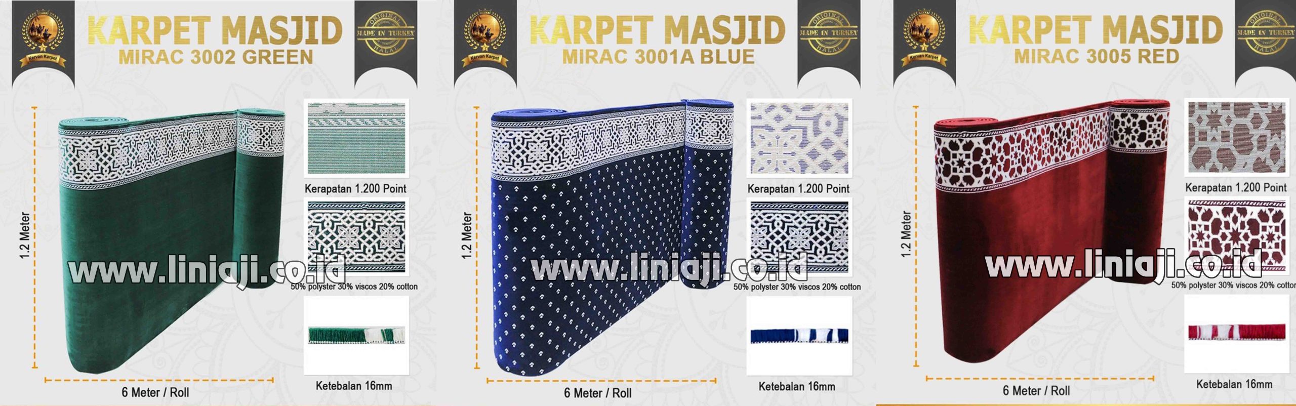 Jual Karpet Masjid Mirac
